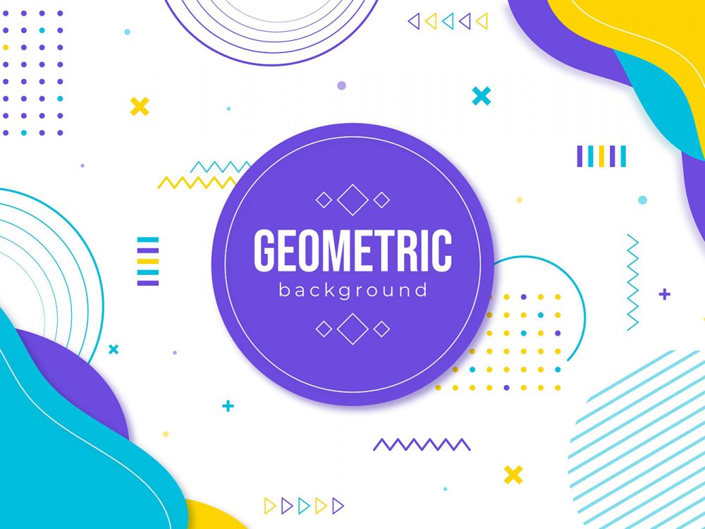 Flat Geometric Background