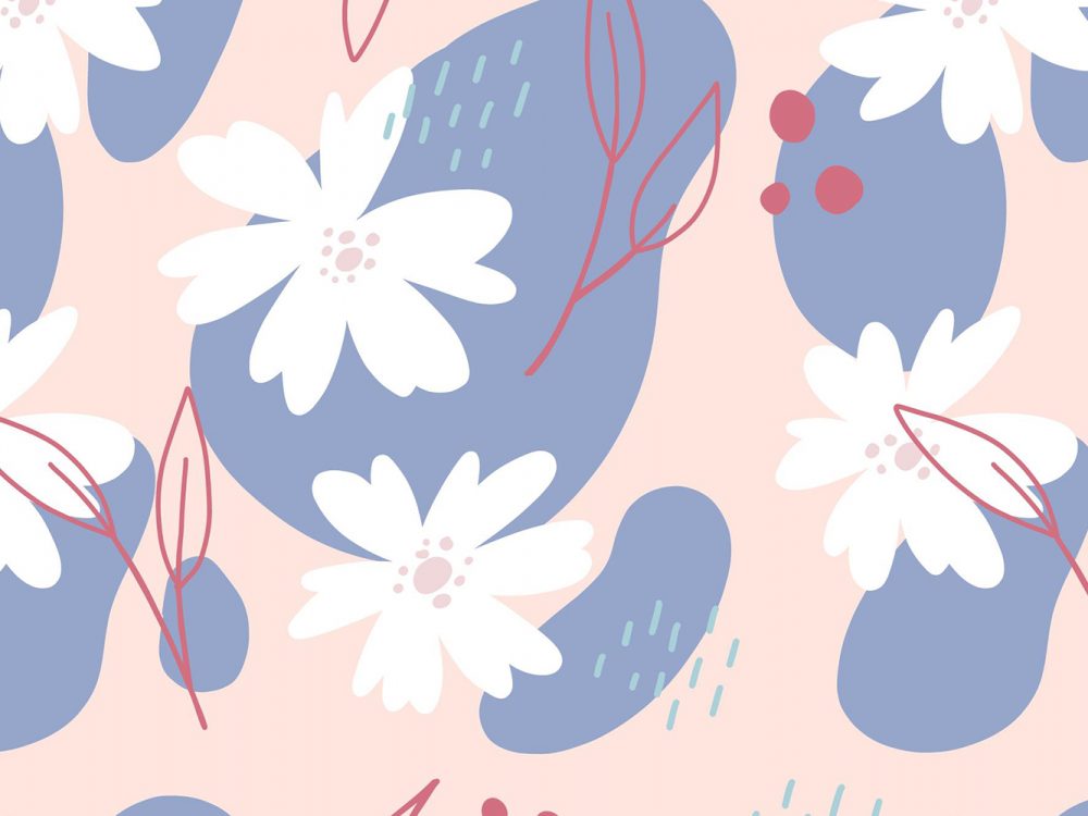 Floral Watercolor Free Pattern