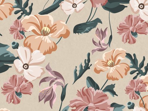 Floral Watercolor Free Pattern