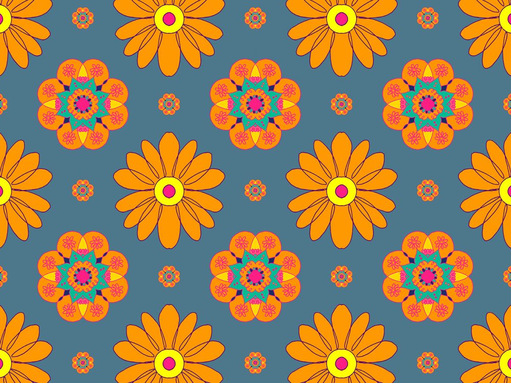 Floral Watercolor Free Pattern