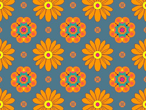 Floral Watercolor Free Pattern