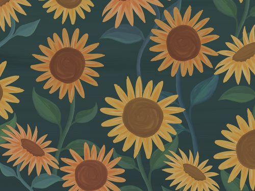 Floral Watercolor Free Pattern