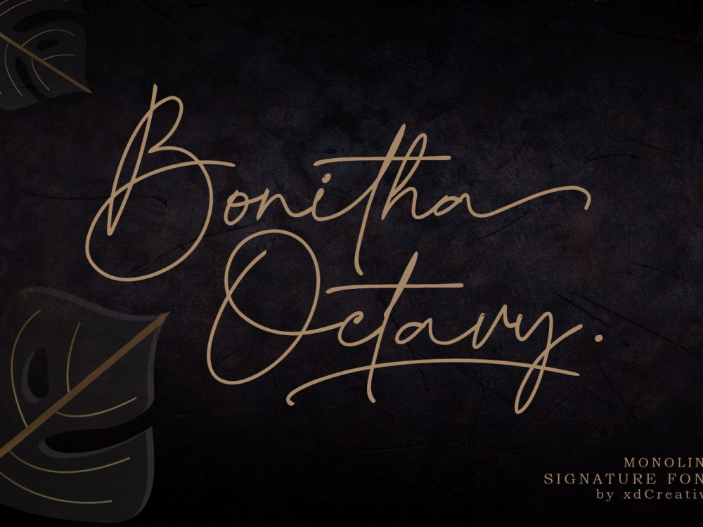 Free Bonita Octavy Font