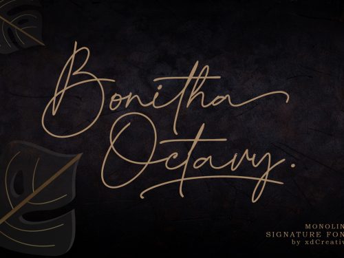 Free Bonita Octavy Font