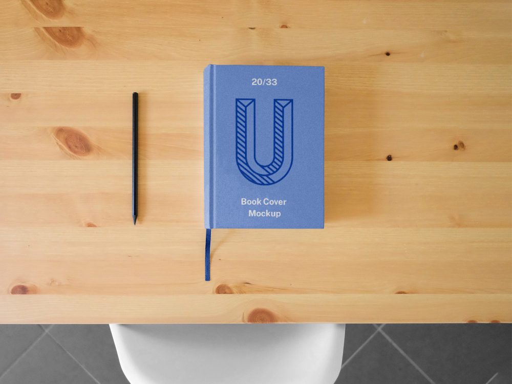 Free Book Mockup Hardcover