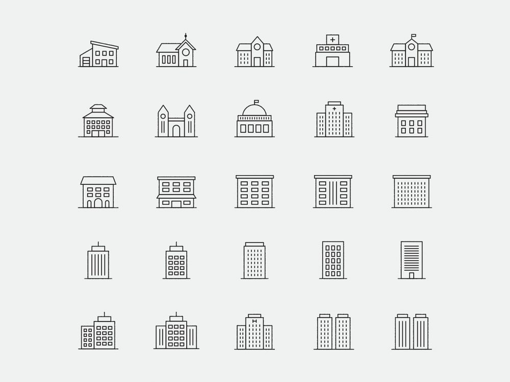 Free Building Vector Icons