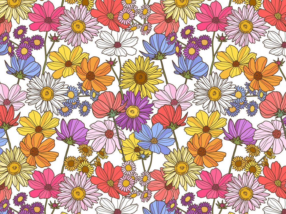 Free Floral Watercolor Pattern