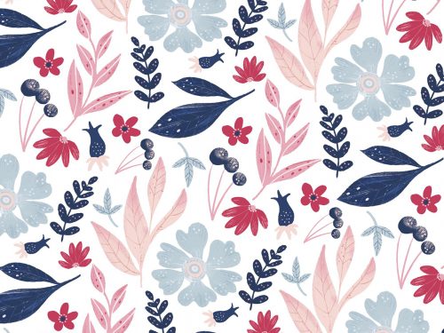 Free Floral Watercolor Pattern