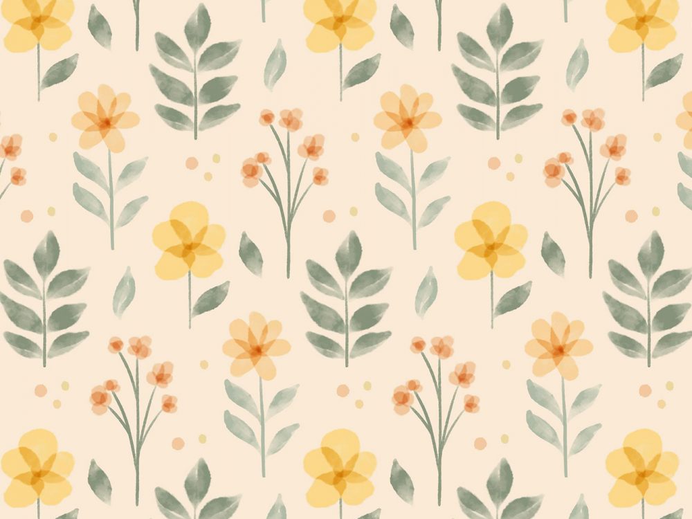 Free Floral Watercolor Pattern