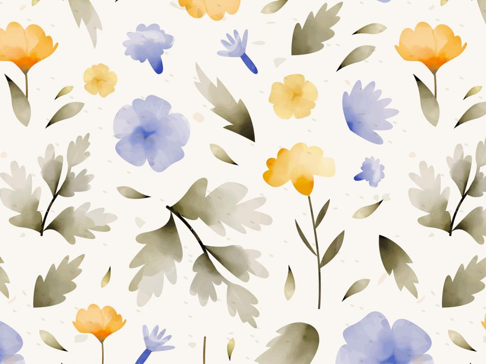 Free Floral Watercolor Pattern