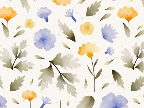 Free Floral Watercolor Pattern