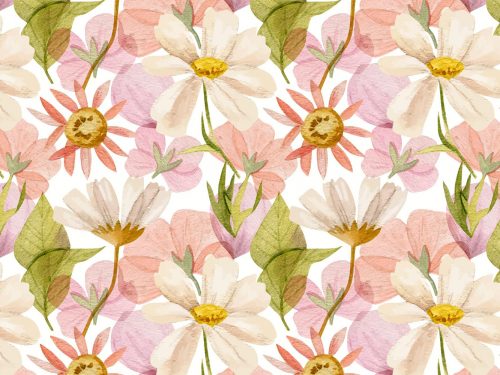 Free Floral Watercolor Pattern