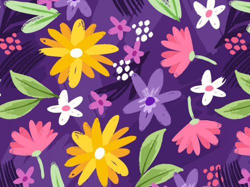 Free Floral Watercolor Pattern