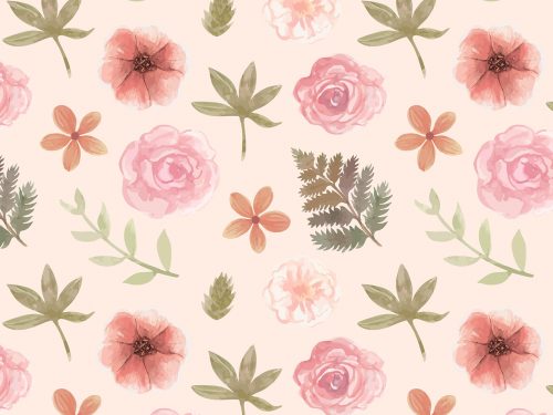 Free Floral Watercolor Pattern