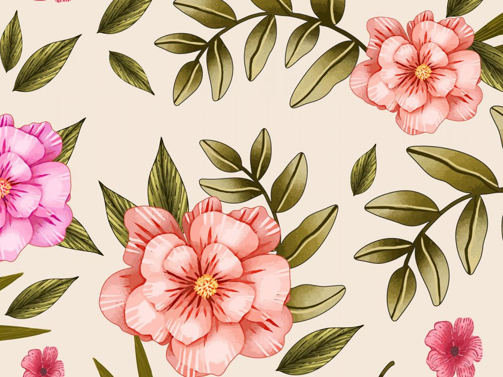 Free Floral Watercolor Pattern