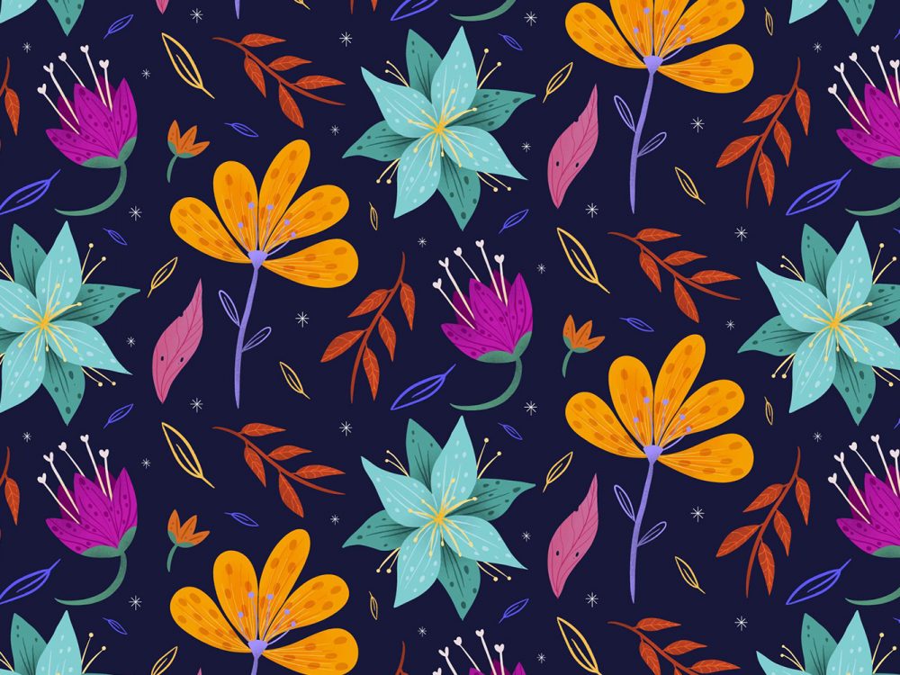 Free Floral Watercolor Pattern
