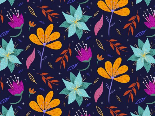 Free Floral Watercolor Pattern