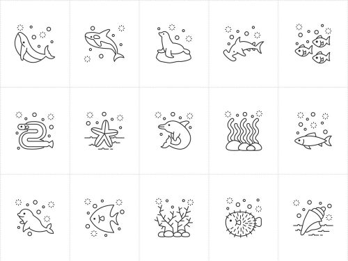 Free Sealife Vector Icons