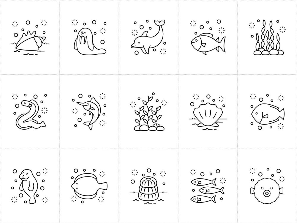 Free Sealife Vector Icons