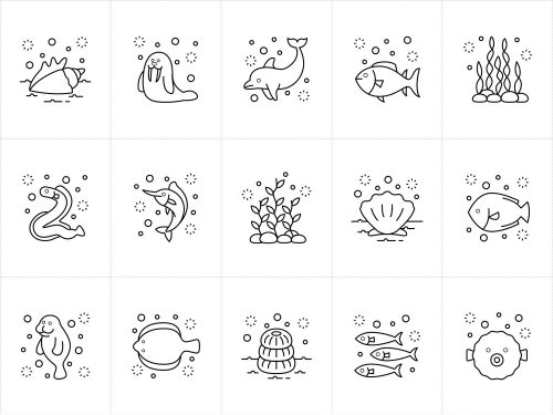 Free Sealife Vector Icons