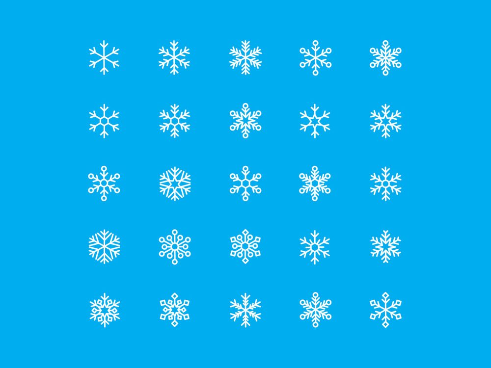 Free Snowflake Vector Icons