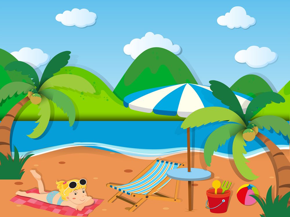 Free Summer Vacation Illustration
