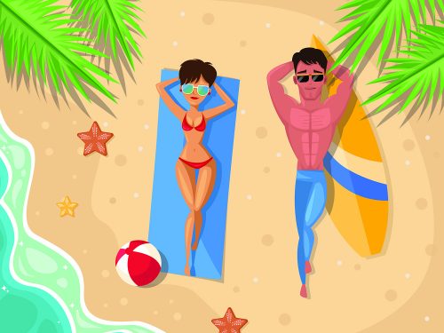 Free Summer Vacation Illustration