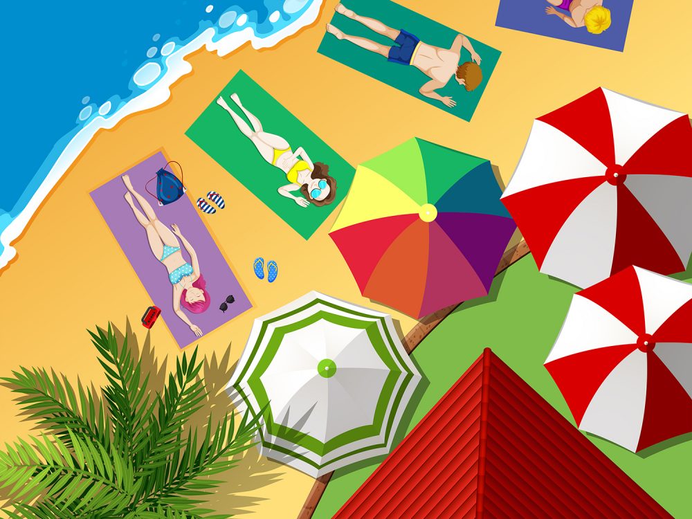 Free Summer Vacation Illustration