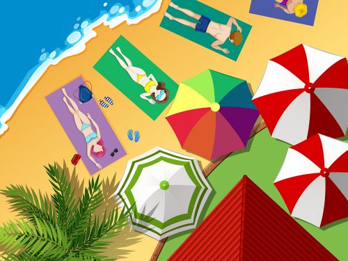 Free Summer Vacation Illustration