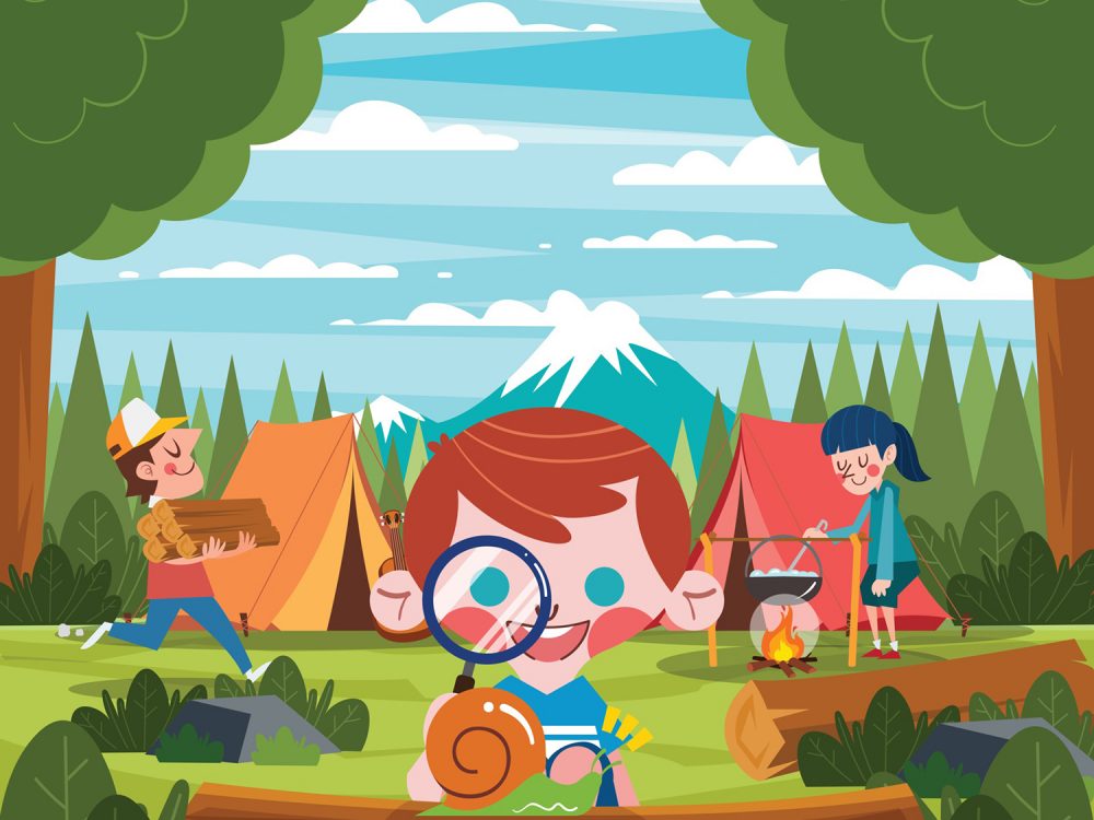 Free Travel Time Vector Illustration