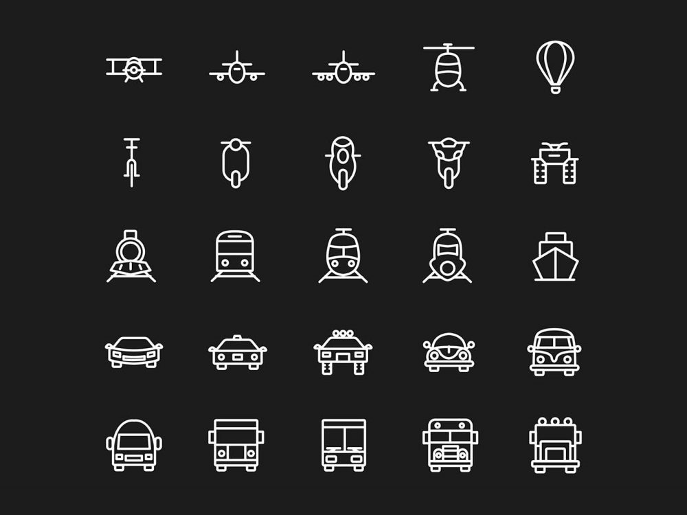 Free Vehicles Vector Icons