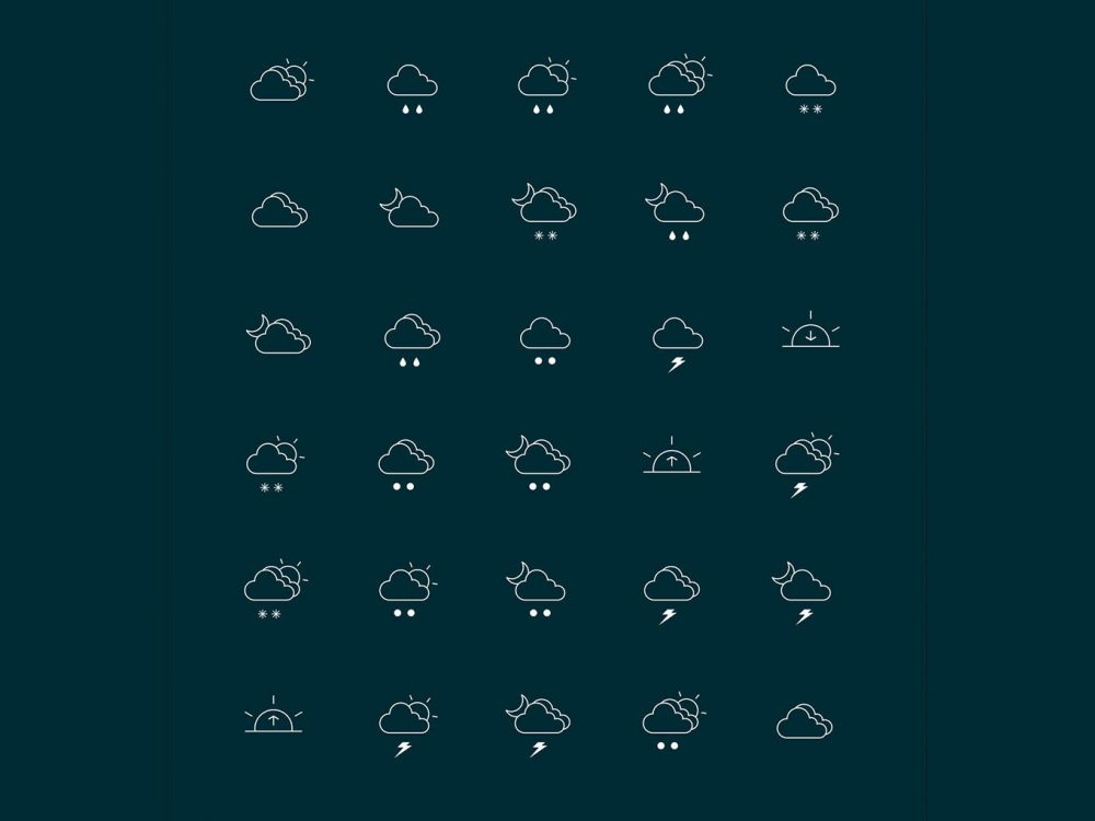 Free Weather Vector Icons