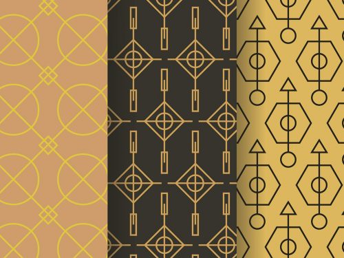 Geometric Memphis Pattern Collection
