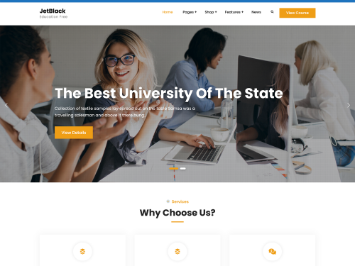 JetBlack Education WordPress Theme