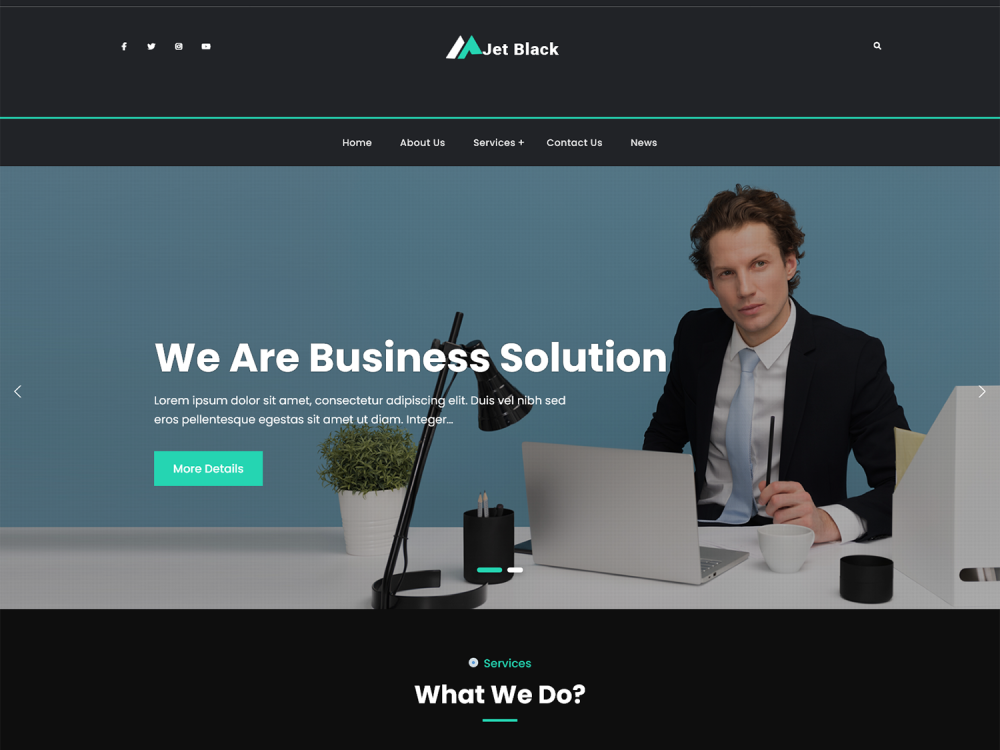 Jetblack Pulse WordPress Theme