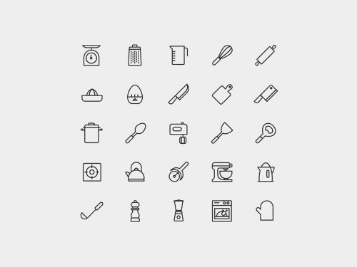 Kitchen Vector Icons