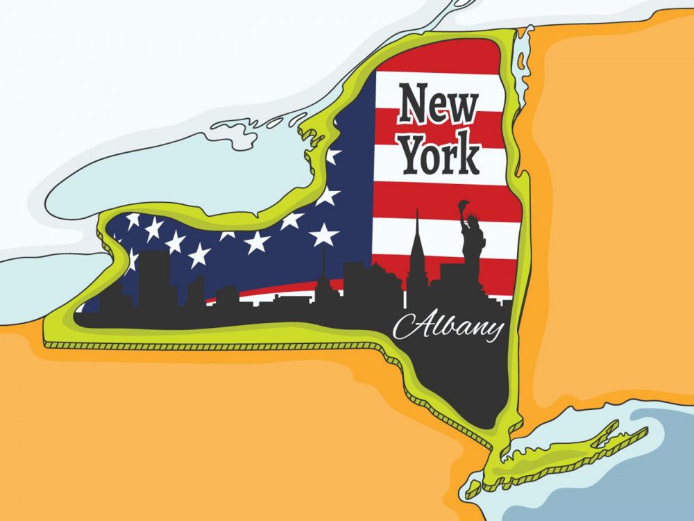 Landmark in New York Illustration