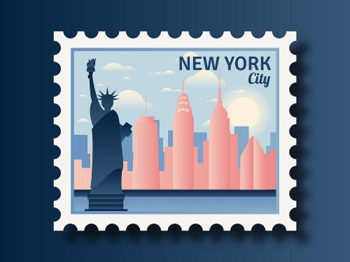 Landmark in New York Illustration