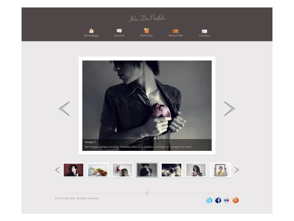 PSD Template for Portfolio and Blog