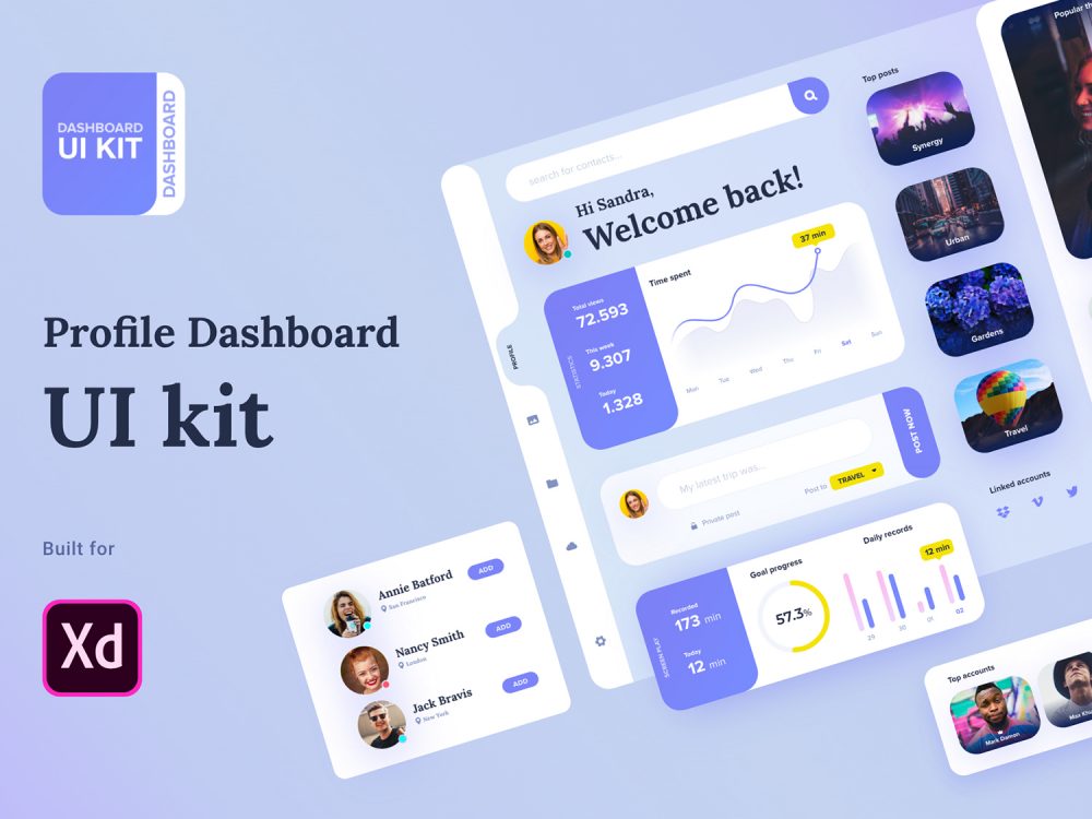 Profile Dashboard UI
