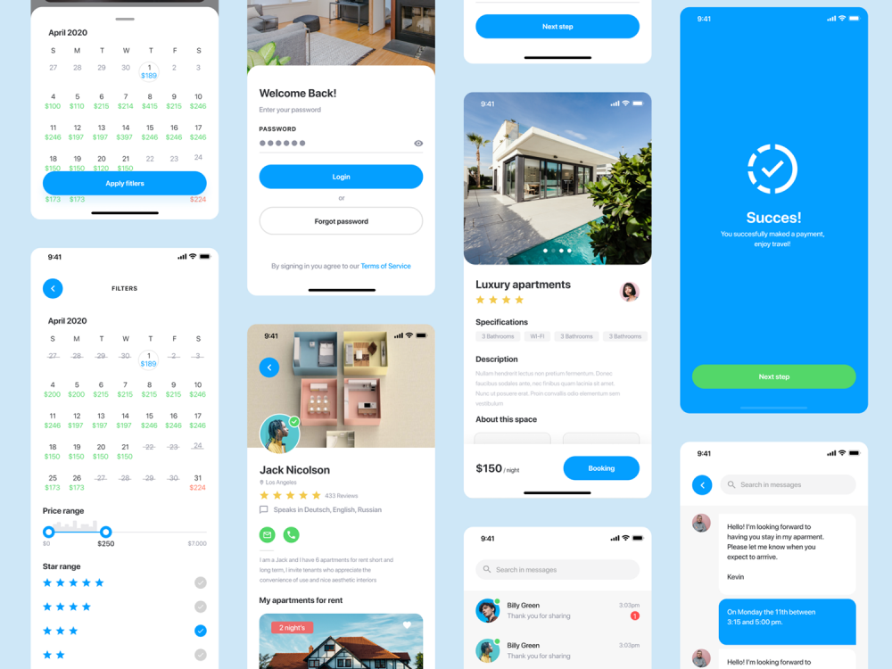 Real Estate UI Kit Light Mode