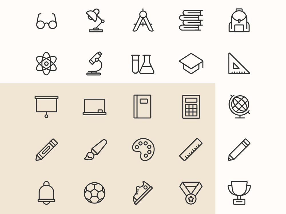 School Vector Icons