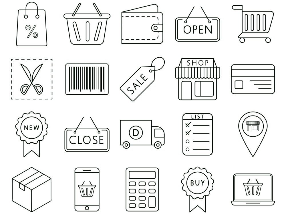 Shopping Vector Free Icon Set 2