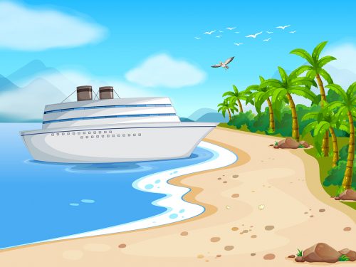 Summer Vacation Free Vector Illustration