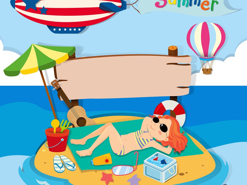 Summer Vacation Illustration