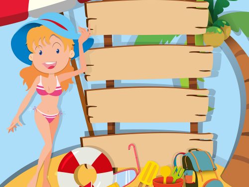 Summer Vacation Illustration