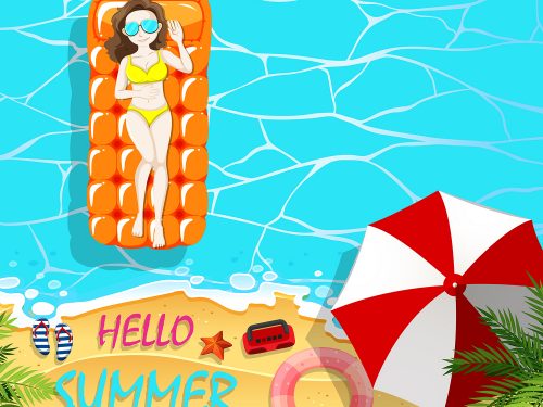 Summer Vacation Illustration