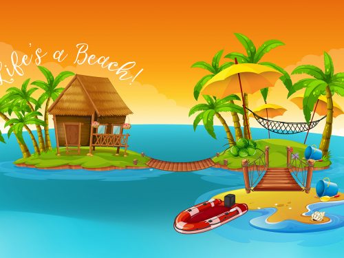 Summer Vacation Illustration