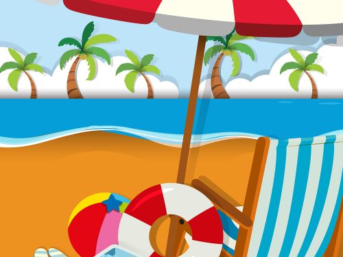 Summer Vacation Illustration