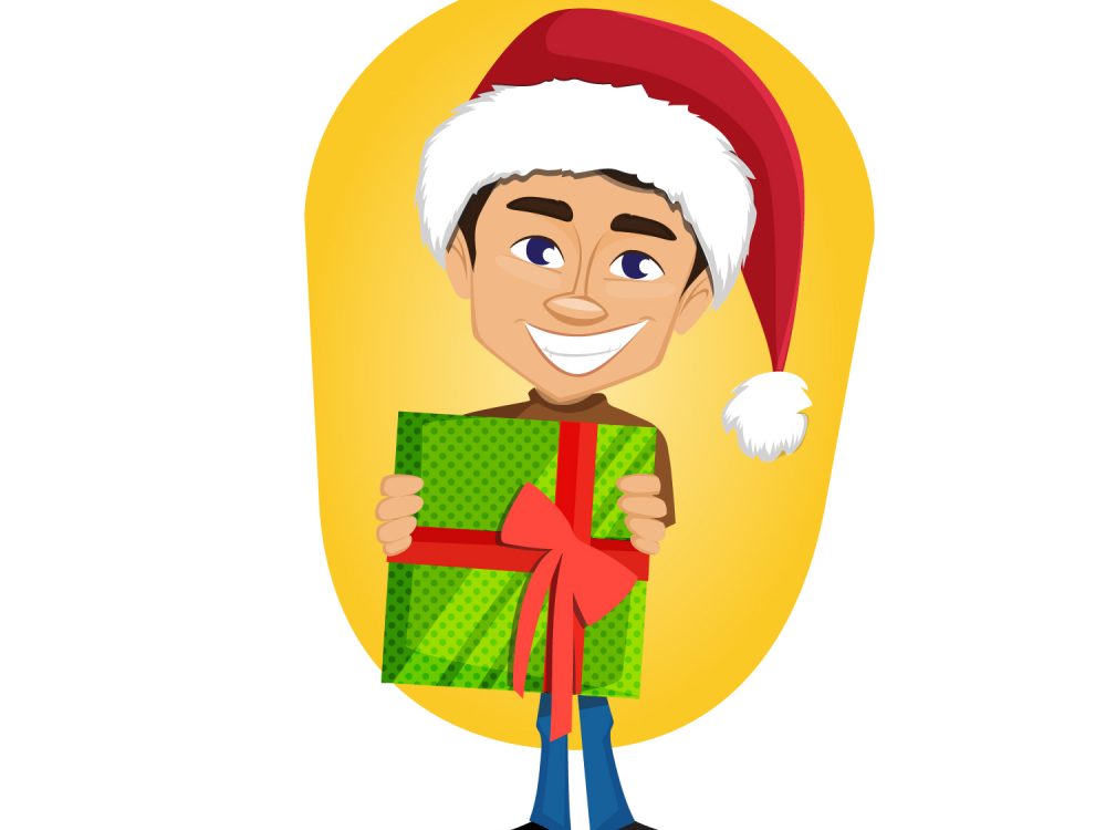 Vector Christmas Guy